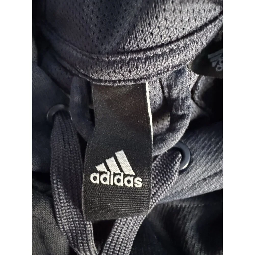 Adidas Men's Sz M Badge of Sport BOS Matrix Navy Blue Pullover Hoodie